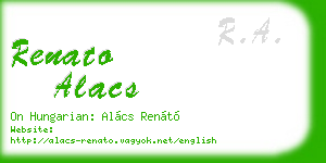renato alacs business card